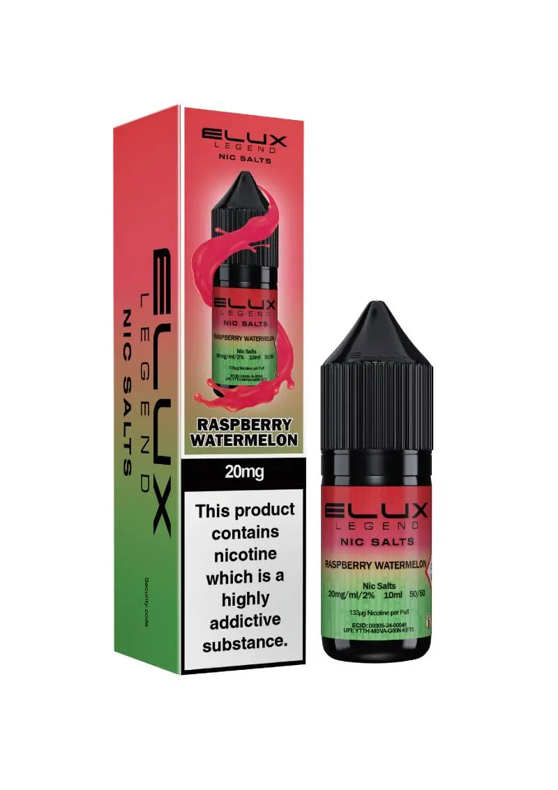 Raspberry Watermelon Nic Salt E-Liquid by Elux Legend 10ml